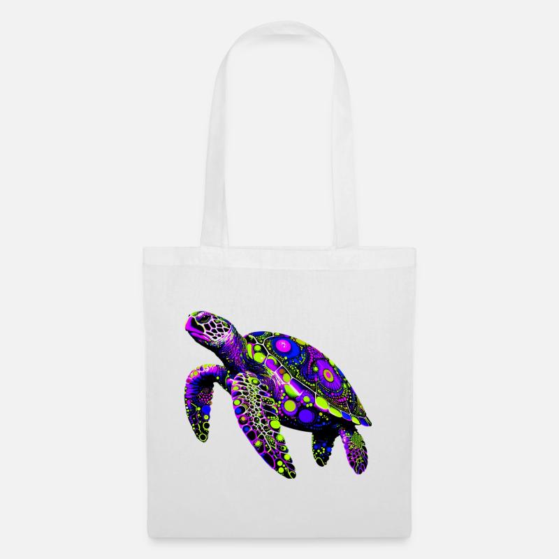 Schildkröte - Stoffbeutel - Weiß
