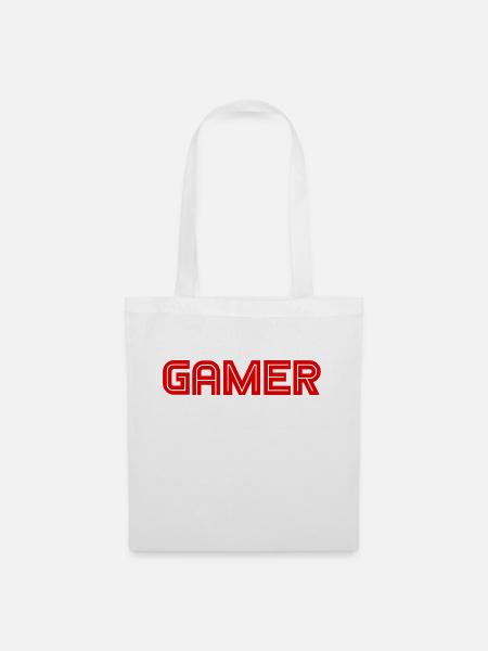 Gamer - Games - PC - Computerspiele - Stoffbeutel - Weiß
