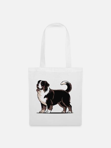 Berner Sennenhund - Stoffbeutel - Weiß