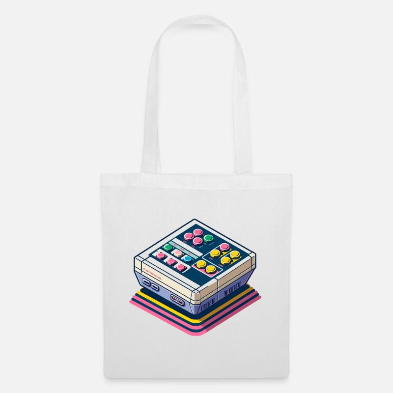 Retro Game Console Pixel Art - Tote Bag - white