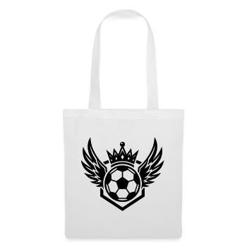 Fussball Wappen Flügel - Stoffbeutel - Weiß - Vorne