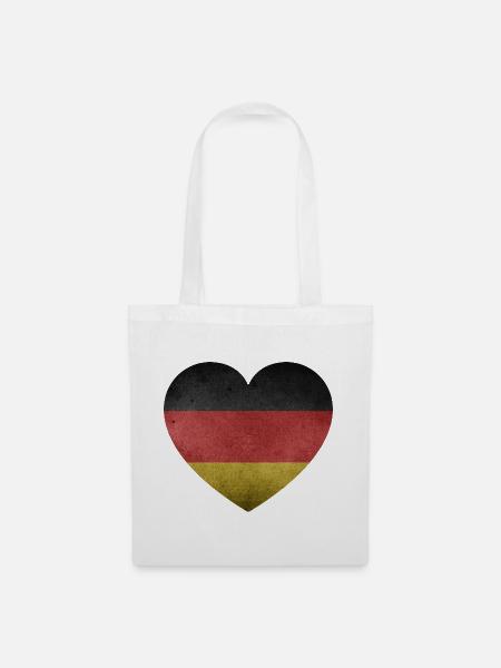 Herz Germany - Stoffbeutel - Weiß