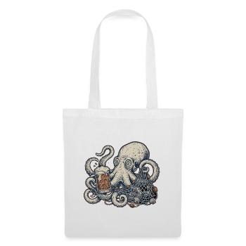 Pub du Pêcheur - Sac en tissu - blanc - Devant