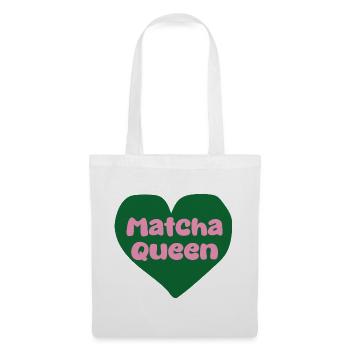 Matcha Queen Heart Design - Tote Bag - white - Front