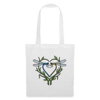 Dragonfly Heart - Tote Bag - white - Front