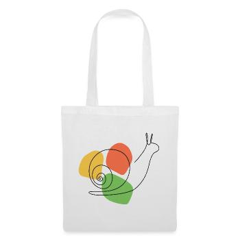 Abstract interpretation of the garden snail - Tote Bag - white - Front