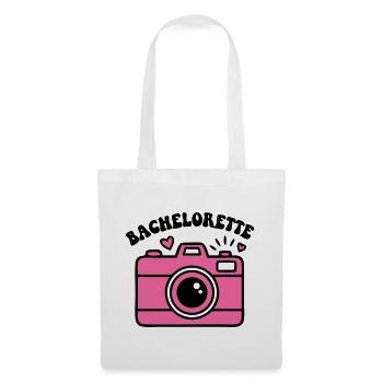 Bachelorette Kamera Logo - Stoffbeutel - Weiß - Vorne