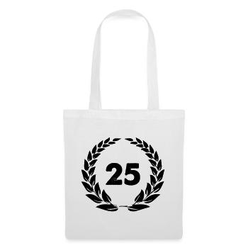 25 Kranz - Stoffbeutel - Weiß - Vorne