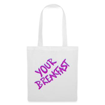 Your Breakfast Neon Script - Stoffbeutel - Weiß - Vorne