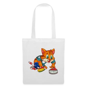 Curling Katzen - Stoffbeutel - Weiß - Vorne