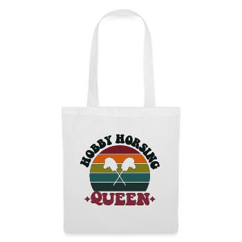 Hobby Horsing Horse Hobbyhorsing Queen - Stoffbeutel - Weiß - Vorne