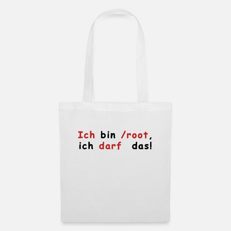 Racine de Linux - Sac en tissu - blanc