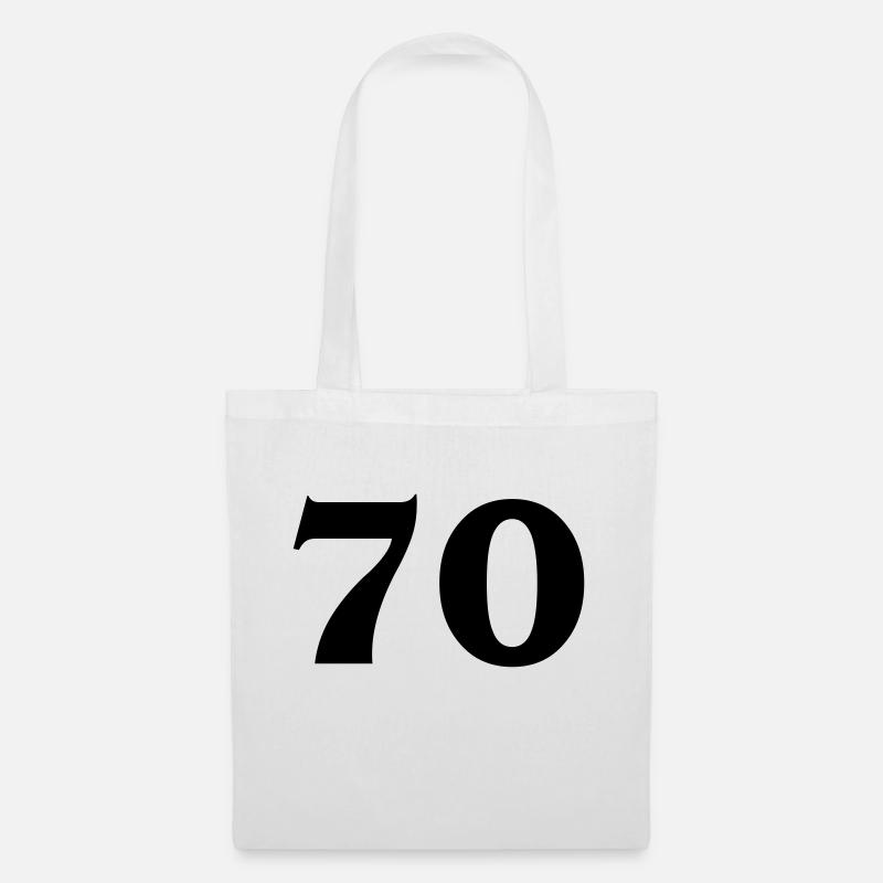Nombre 70 - Sac en tissu - blanc
