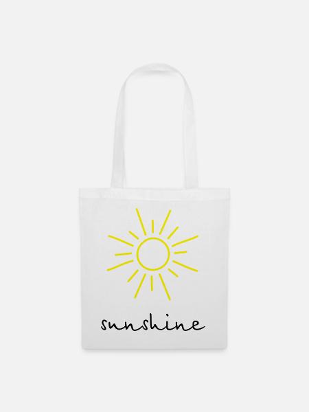 sunshine Sonne - Stoffbeutel - Weiß