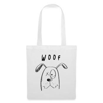 Woof Hundchen - Hund Comic - Stoffbeutel - Weiß - Vorne