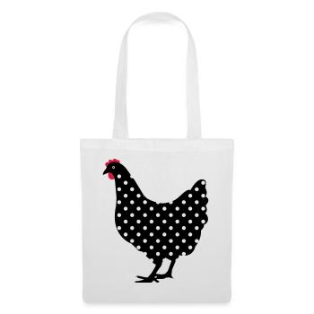 Chicken hen spotted - Tote Bag - white - Front