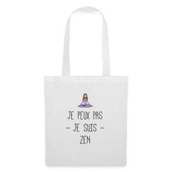 Je peux pas je suis zen - Sac en tissu - blanc - Devant