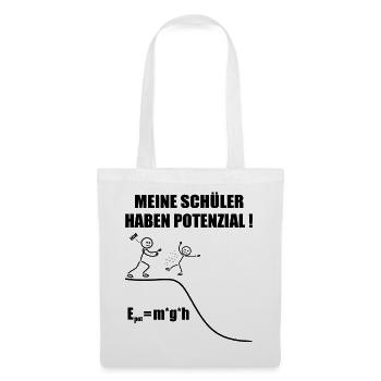 Physiklehrer Nerd lustiges Wisschenschaft Geschenk - Stoffbeutel - Weiß - Vorne
