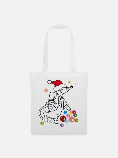 Weihnachten, Weihnachtsfest - Stoffbeutel - Weiß