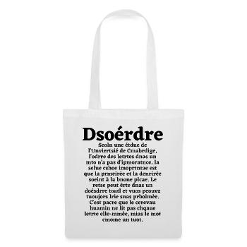 cerveau, cerveau humain, intelligent - Sac en tissu - blanc - Devant