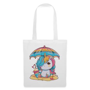 Licorne magique - Édition d’été - Sac en tissu - blanc - Devant
