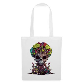 Tree Skull Bloom - Tote Bag - white - Front