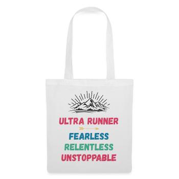 Ultra Runnner - Intrépide. Implacable. Imparable. - Sac en tissu - blanc - Devant