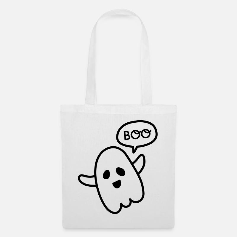 boo! It`s Halloween - Stoffbeutel - Weiß