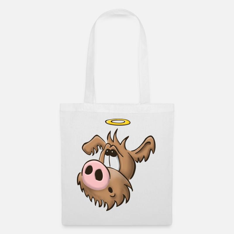 Schweinehund12 - Stoffbeutel - Weiß