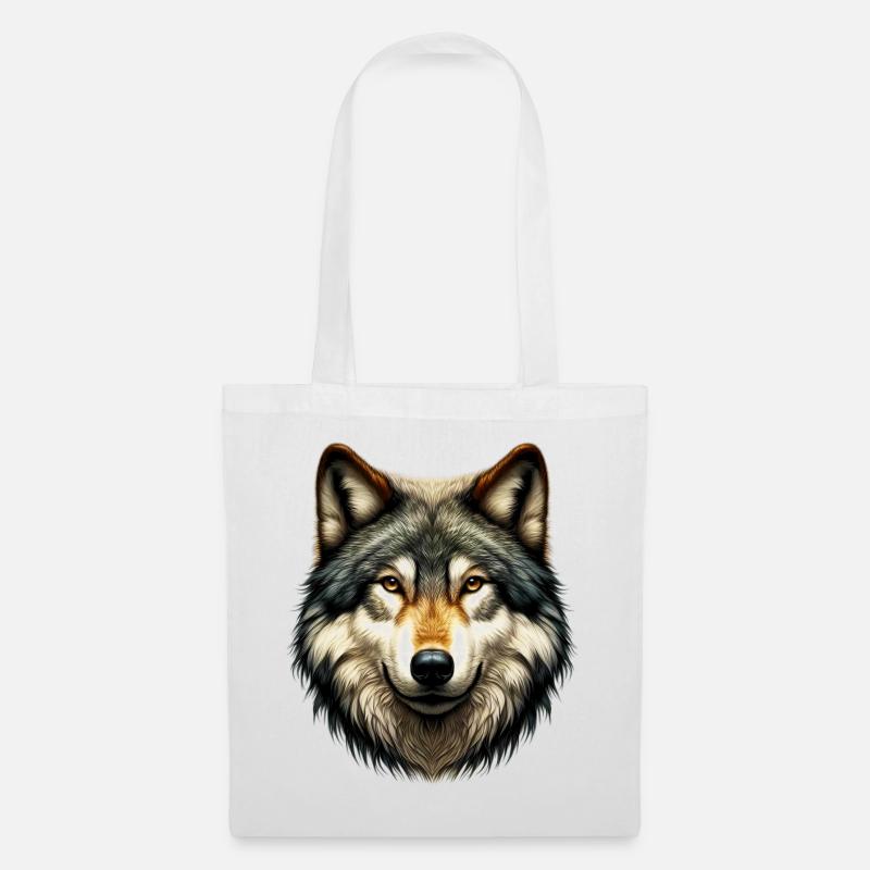 Wolf - Tote Bag - white