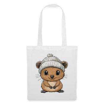 Quokka mignon mignon bébé enfants animal dessin animé - Sac en tissu - blanc - Devant
