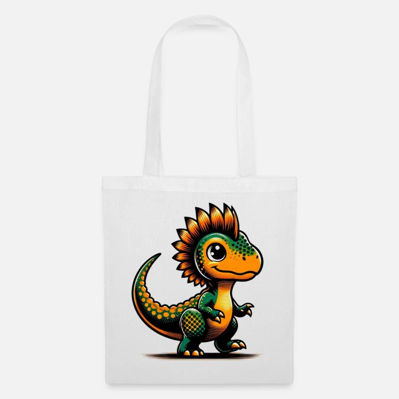 Dinosaurier - Stoffbeutel - Weiß