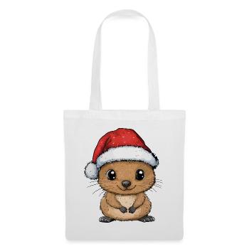 Quokka Noël Doux Mignon Noël Noël - Sac en tissu - blanc - Devant