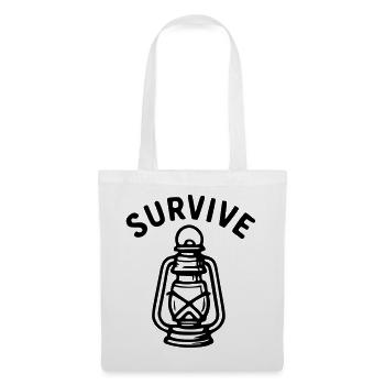 Survive - lanterne - Sac en tissu - blanc - Devant