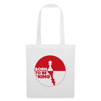 Motivational Chess Born to be a King - Tote Bag - white - Front