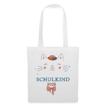 Schulkind 2026  - Stoffbeutel - Weiß - Vorne