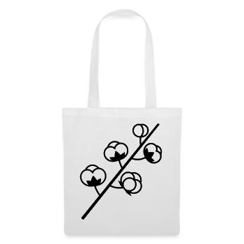Branche de la Culture de Coton - Sac en tissu - blanc - Devant