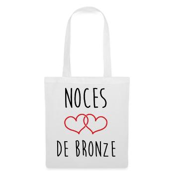 Bronze Wedding 22 Years of Love - Tote Bag - white - Front
