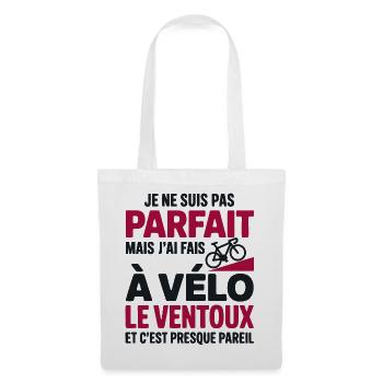 j ai fais le ventoux à vélo cadeau velo cycliste - Sac en tissu - blanc - Devant