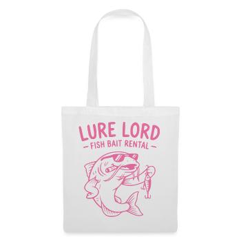 Lure Lord, Witziges Angler T-Shirt, Hoodie, Socken - Stoffbeutel - Weiß - Vorne
