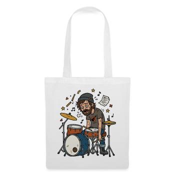 Drummer, Tired, Musician, Humor - Tote Bag - white - Front
