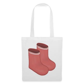 Red Retro Socks Duo - Tote Bag - white - Front