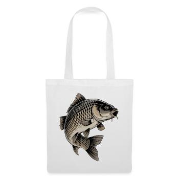 Carp fishing - Tote Bag - white - Front