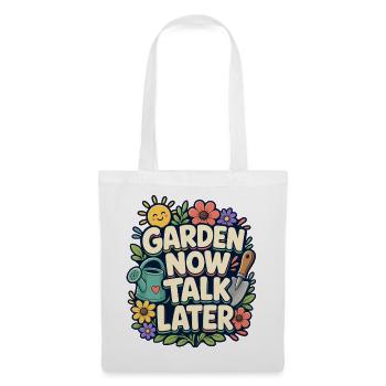 JARDIN MAINTENANT PARLONS PLUS TARD Sieste - Sac en tissu - blanc - Devant