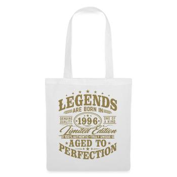 Cadeau d’anniversaire vintage vintage rétro 1996 - Sac en tissu - blanc - Devant