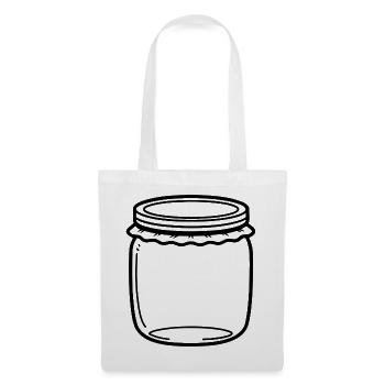Jam Jar Gliederung - Stoffbeutel - Weiß - Vorne