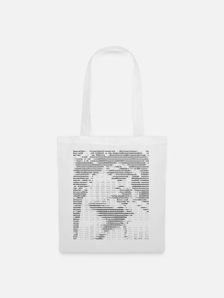 Michelangelo David ASCII-Kunst - Stoffbeutel - Weiß