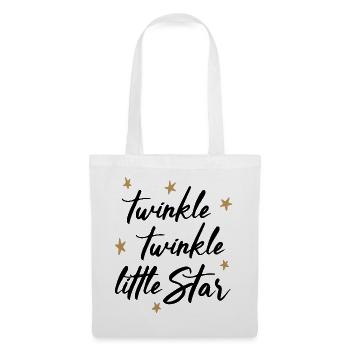 TWINKLE TWINKLE LITTLE STAR - Stoffbeutel - Weiß - Vorne