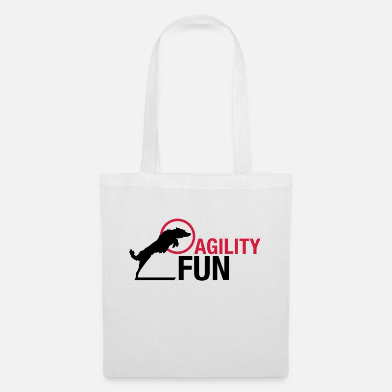 agilityfun_reifen_bordercollie - Stoffbeutel - Weiß