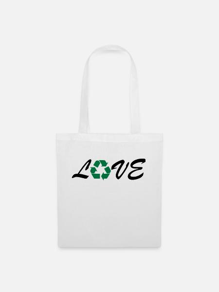 recycling - Stoffbeutel - Weiß